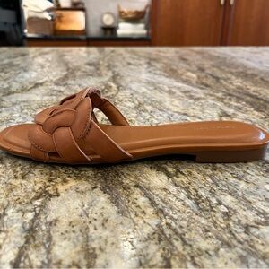 Nordstrom Carolina Slide Tan Toffee 8 Sandals Classic Coastal Boho Chic NWOB